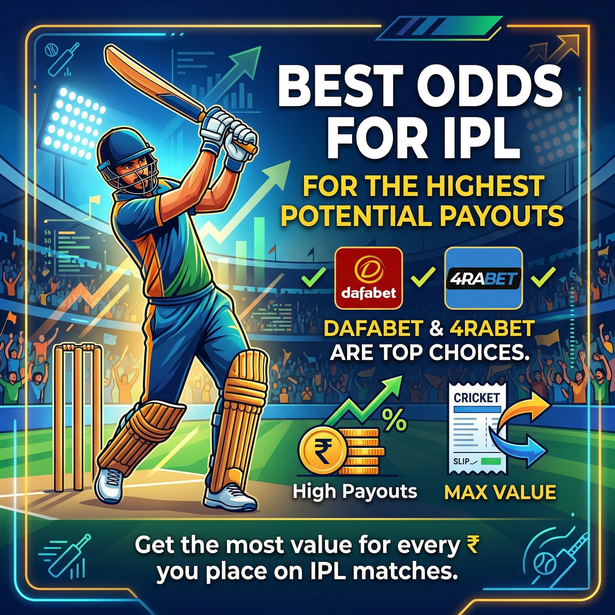 Betting sites with best odds for IPL.