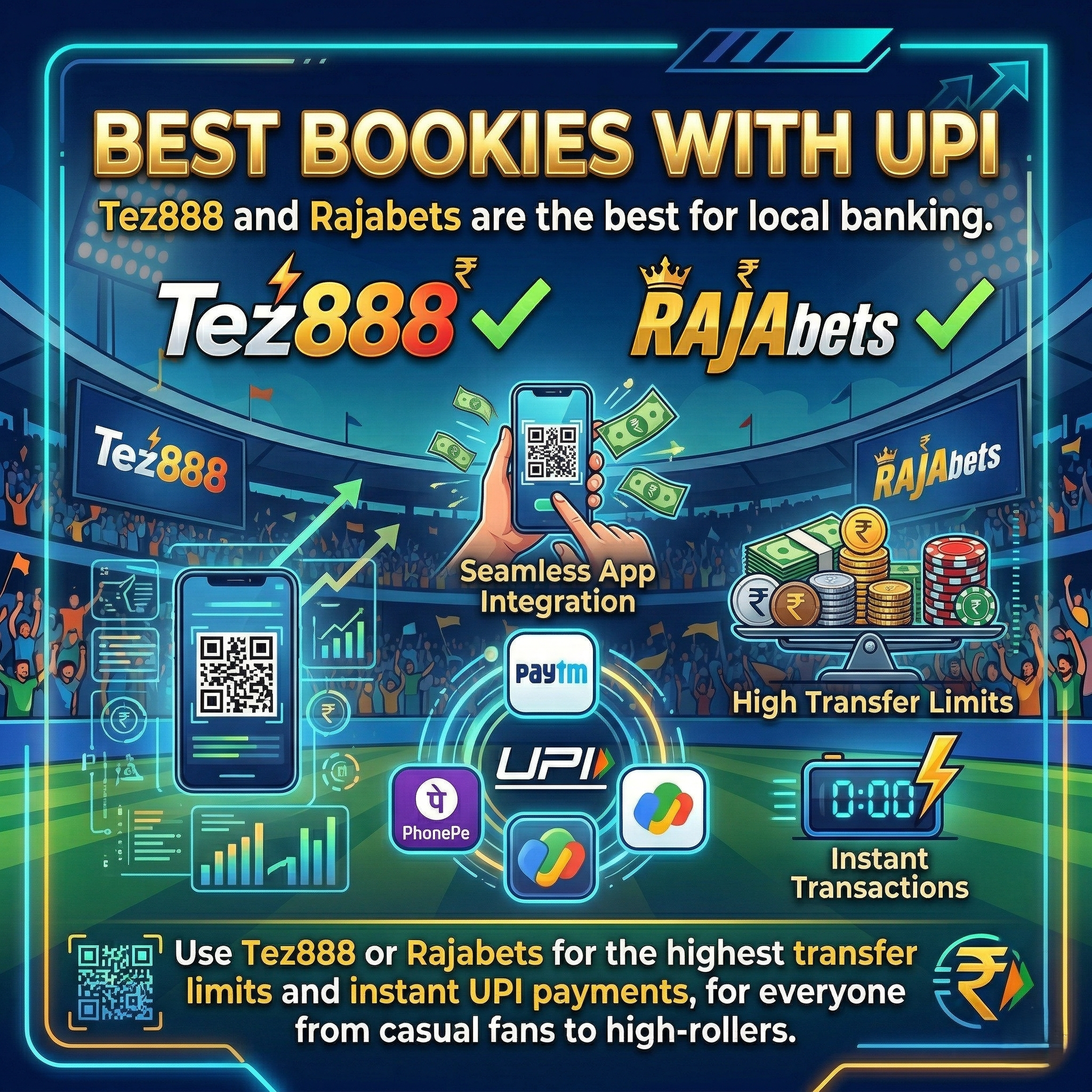 UPI payments in betting sites for IPL.
